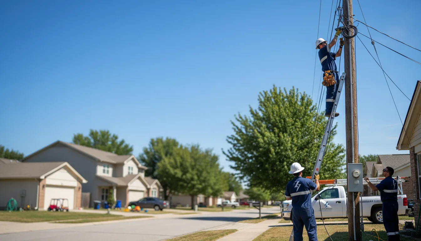 Residential electrician providing installation services in Arlington, KS